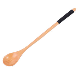 2Pcs Natural Wooden Spoon & Fork