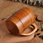 Load image into Gallery viewer, 400ml Handmade Wooden Cup Chinese Style Primitive Drinking Cup
