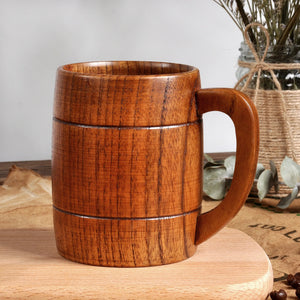 400ml Handmade Wooden Cup Chinese Style Primitive Drinking Cup