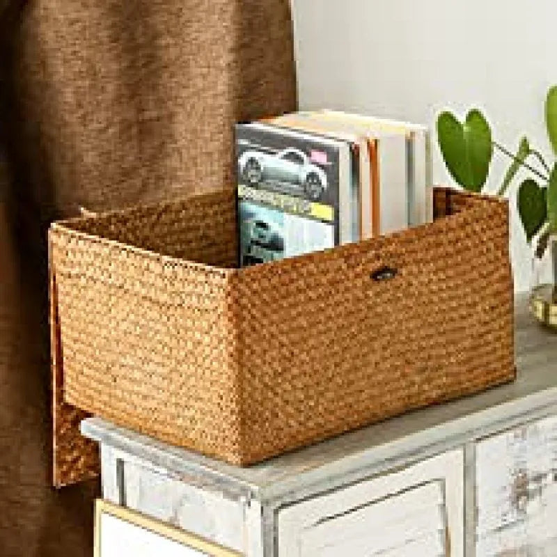 Bamboo Basket Weaving Restoring Container Storage Case