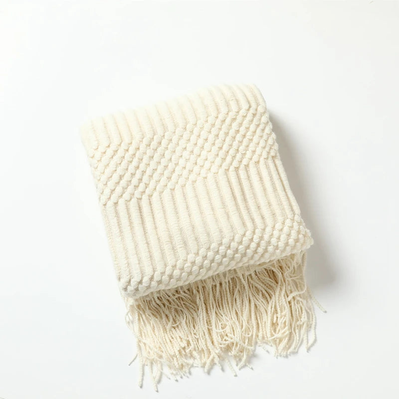 Boho Woven Throw Blanket