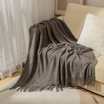 Load image into Gallery viewer, Textured Knitted Boho Woven Big Blankets Bedspread Cover
