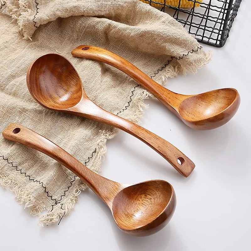 Solid Wood Non-stick Special Spoon