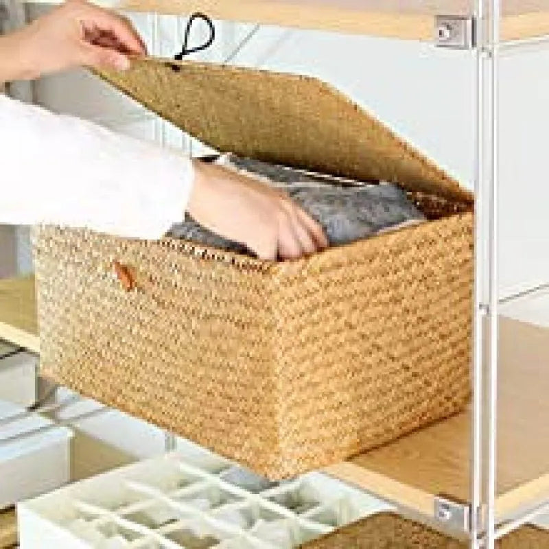 Bamboo Basket Weaving Restoring Container Storage Case