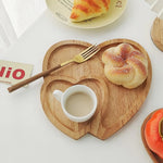 Load image into Gallery viewer, Creative Heart-shaped Solid Wooden Tray
