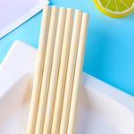 Load image into Gallery viewer, Reusable Bamboo Straws Natural Eco-friendly Portable

