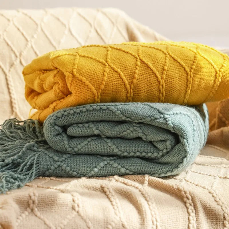 Boho Woven Throw Blanket