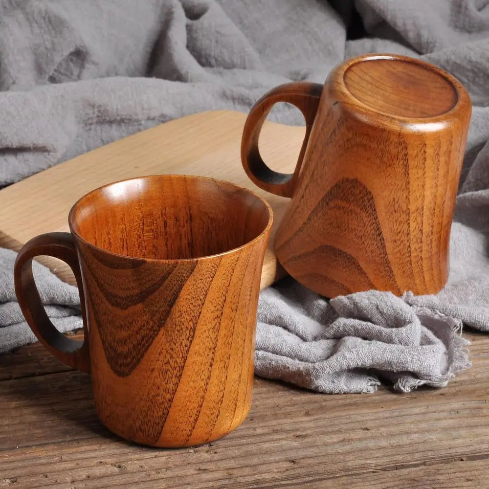 1Pc Japanese Creative Wood Cup