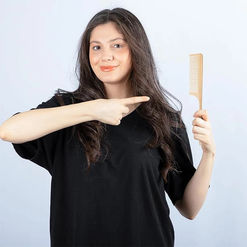 3Pcs Natural Handmade Bamboo Comb Set