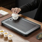 Load image into Gallery viewer, Portable Bamboo Tea Tray
