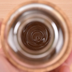 500ml Glass Water Bottle Bamboo