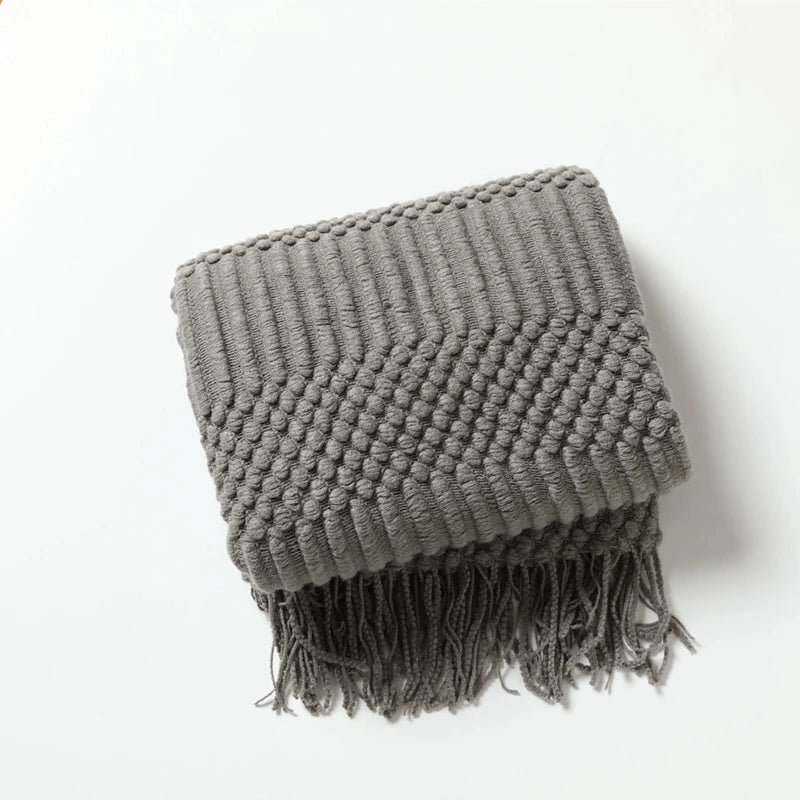 Boho Woven Throw Blanket