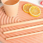 Load image into Gallery viewer, 50Pcs Reusable Natural Bamboo Straw
