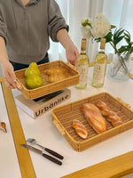Load image into Gallery viewer, Creative Handmade Woven Rattan Storage Tray
