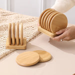Load image into Gallery viewer, Bamboo Coaster Set
