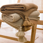 Load image into Gallery viewer, Nordic Blankets for Bed Sofa Couch Chunky Knit Bedspread Knitted Throw Blanket
