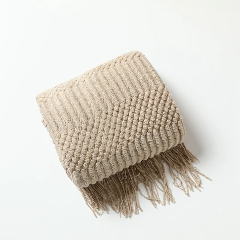 Boho Woven Throw Blanket