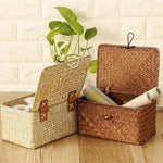 Load image into Gallery viewer, Bamboo Basket Weaving Restoring Container Storage Case
