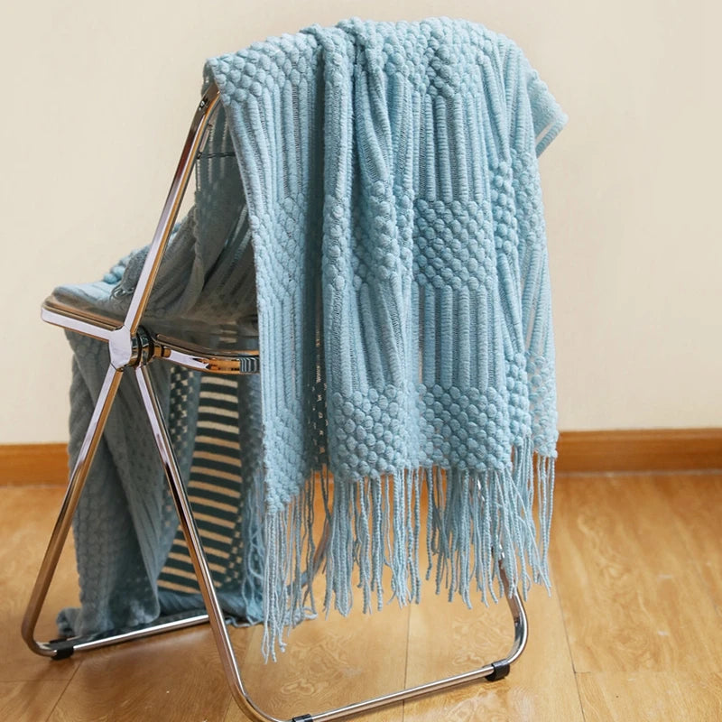 Boho Woven Throw Blanket