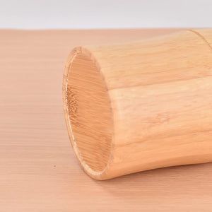 500ml Glass Water Bottle Bamboo