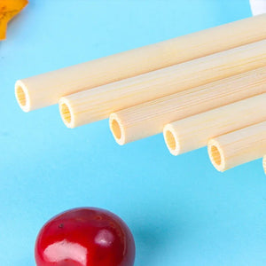 Reusable Bamboo Straws Natural Eco-friendly Portable
