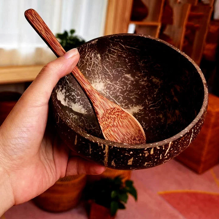 Natural Coconut Bowl Set