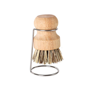 Natural Wooden Pot And Bowl Brush