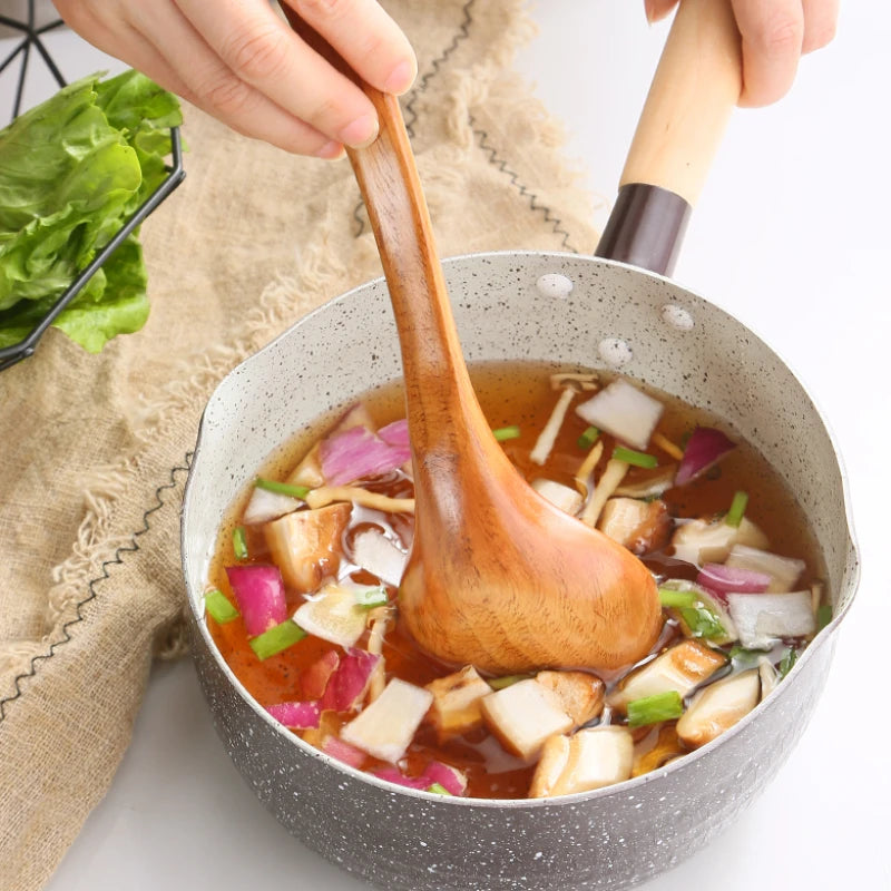 Solid Wood Non-stick Special Spoon