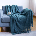 Load image into Gallery viewer, Textured Knitted Boho Woven Big Blankets Bedspread Cover
